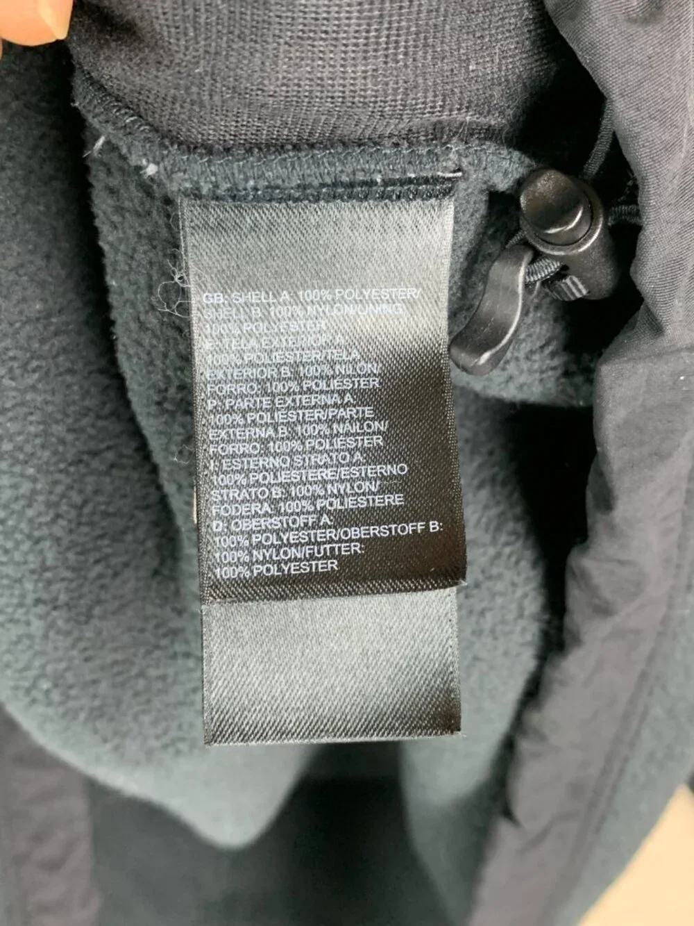 The North Face Jacket Mens Large Black Denali Fleece Full Zip Outdoor Gorpcore